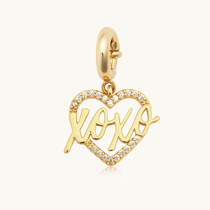 XOXO Heart Charm