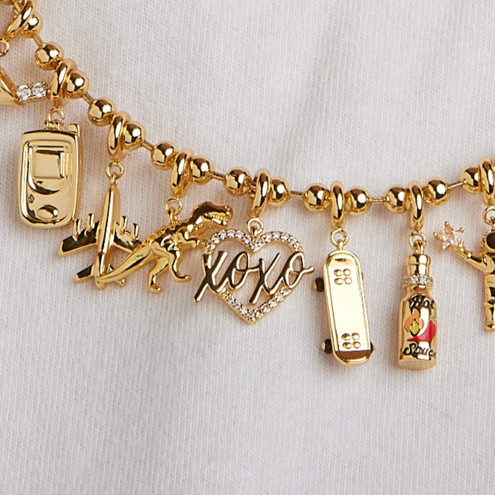XOXO Heart Charm bracelet