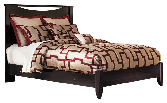 Zanbury B217B2 Merlot Queen Panel Bed