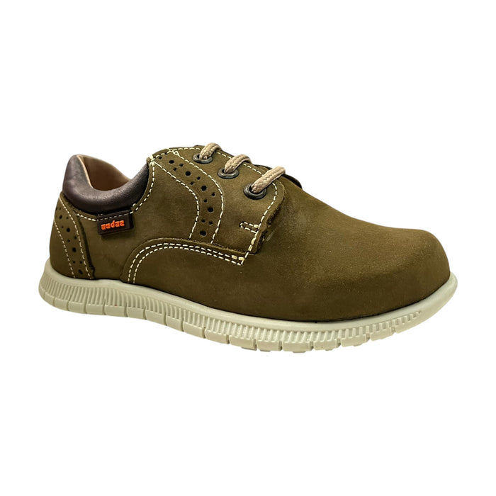 Zapato Piel Verde Para Niño Audaz