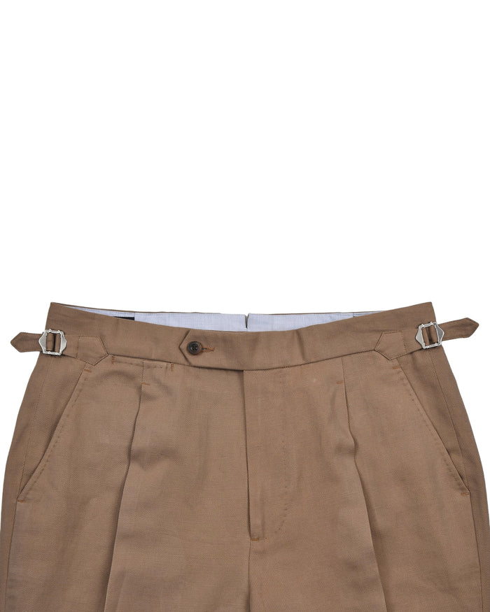 Zegna Camel Brown Linen